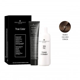 Kit True Color 6.1 Rubio Oscuro Ceniza 100Ml