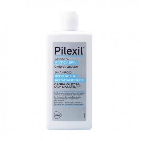 Pilexil Shampoo Anticaspa Caspa Grasa 300 Ml